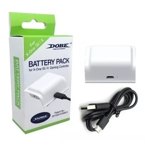 Bateria E Cabo Carregador Controle Xbox One S Play & Charge