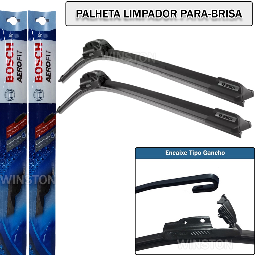 Palheta Bosch Honda New Civic 2012 2013 2014 2015 2016 - ENCAIXE GANCHO