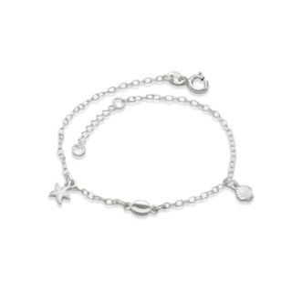 Pulseira Feminina de Prata 925 Elementos do Mar