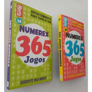 Kit 2 Livros 365 Jogos NUMERIX NUMEREX  sem repetição...Passatempo 365 Jogos Numerex Numerix em Oferta na Shopee