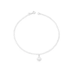 Pulseira Infantil Prata 925 Concha pendente