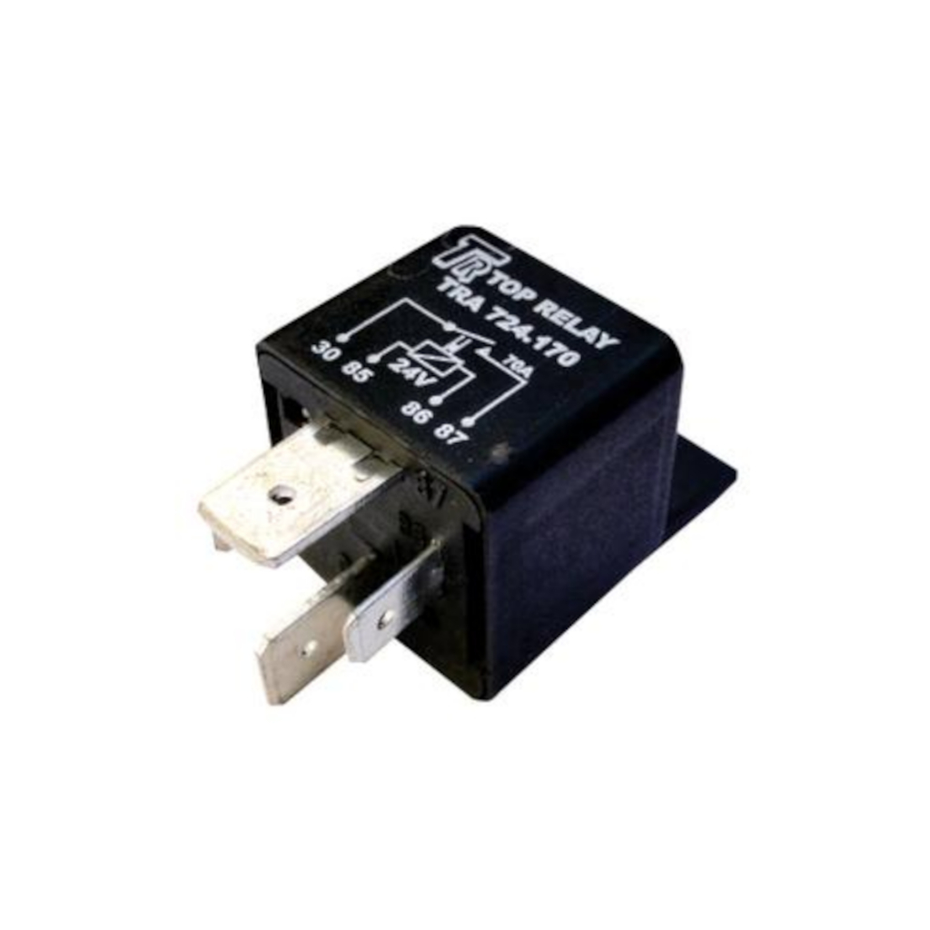 Relé Auxiliar 24V 70A Com Suporte