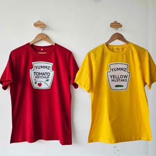 Camiseta adulta Ketchup e mostarda