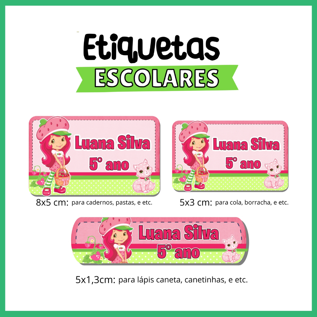 Kit Material Escolar Moranguinho: Onde Comprar | BuscaProdutos