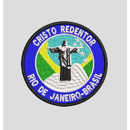 PATCH BORDADO TERMOCOLANTE-CRISTO REDENTOR