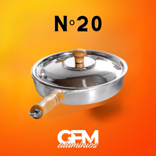 Frigideira Com Tampa Alumínio Fundido Batido Polido N 20 Cm em Oferta na Shopee