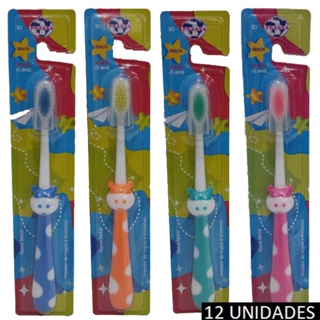 Kit Escova de Dente Macia Infantil Pacote 12 Unidades em Oferta na Shopee