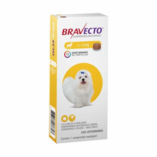 BRAVECTO ANTIPULGAS 2 TABLETES CAES 2-4KG