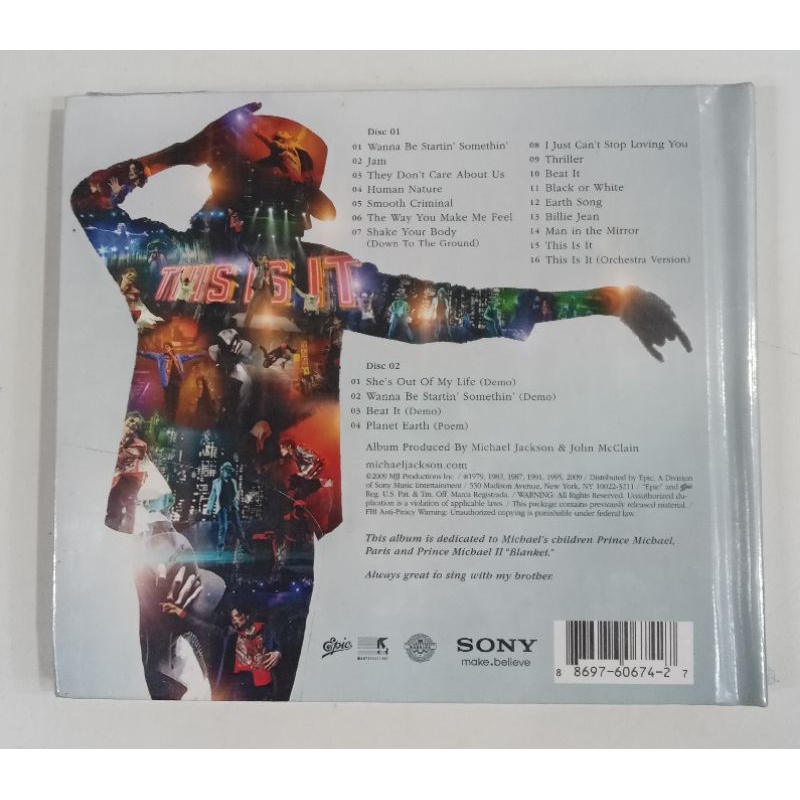 CD MICHAEL JACKSON - THIS IS IT - CD DUPLO.