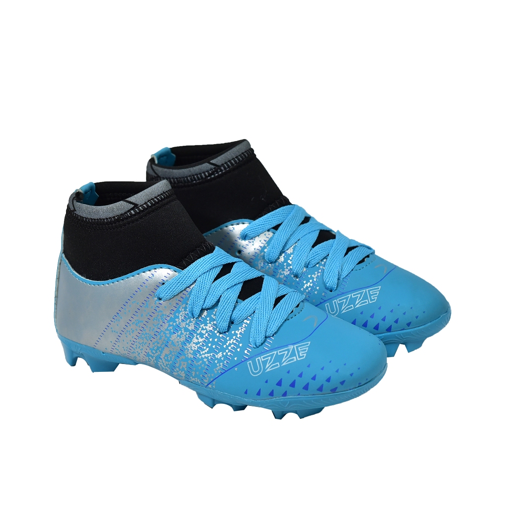 Chuteira Campo Botinha Cano Alto Infantil Nova Futebol Uzze