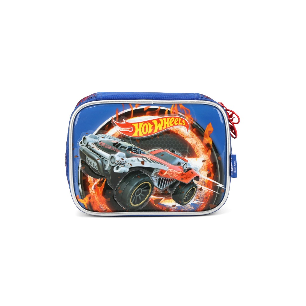 Estojo Box Escolar Menino Infantil Carro Carrinho Hot Wheels