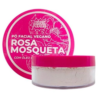 Pó Facial Vegano Rosa Mosqueta Super Poderes em Oferta na Shopee