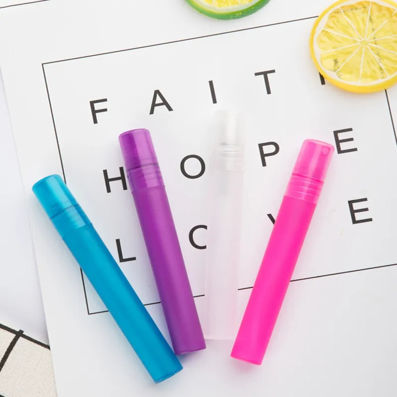 KIT   Mini Porta Perfume Recarregável Spray Plástico Colorido / Portátil Varios Modelos 10Ml em Oferta na Shopee