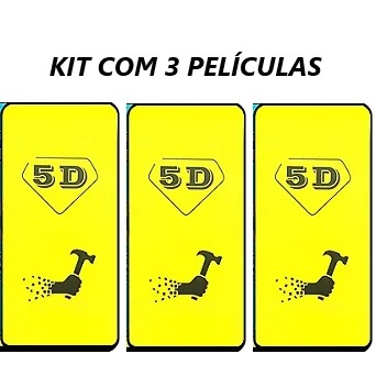 Kit 03 Peliculas Gel para Linha MOTO G6 E7 E7 PLUS E7 POWER G9 PLAY G7 POWER X4 G9 PLUS E5 G5S ONE VISION ONE ACTION