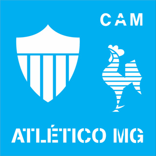 Stencil Time de Futebol GALO - Tamanho 17x17 cm em Oferta na Shopee