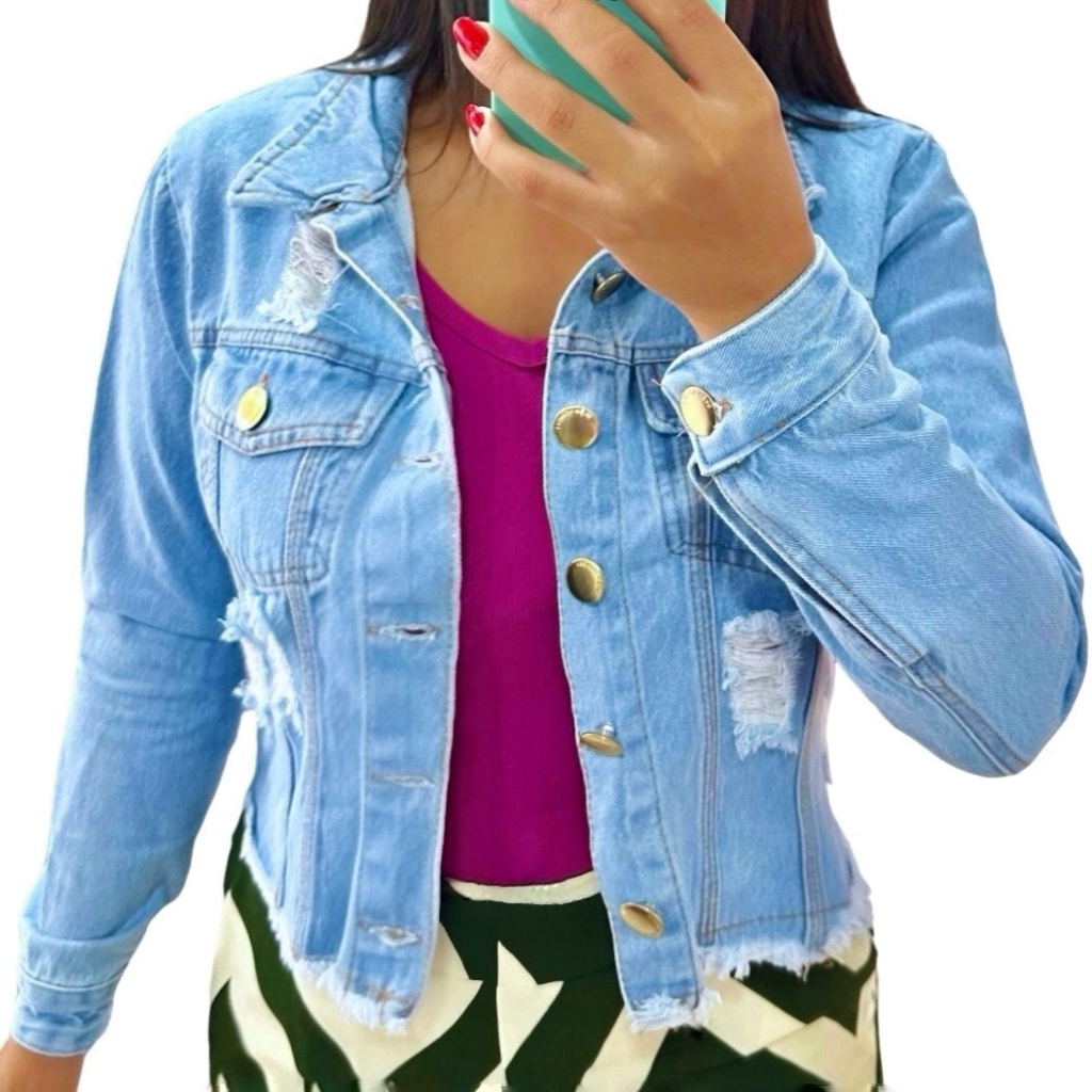 Casaco Feminino Azul Claro - Comprar com Melhor Preço em Jaquetas, Casacos e Coletes