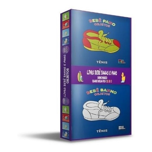 Livro Do Bebê Pano E Banho Mágico Molhe E Veja Objetos