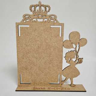 Kit 10 centros de mesa lembrancinha Porta retrato aniversário 15 anos debutante enfeite personalizado MDF CRU