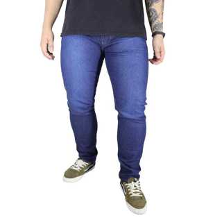 Calça Azul Marinho Plus Size Masculina Jeans com Elastano Tamanho 46 ao 56