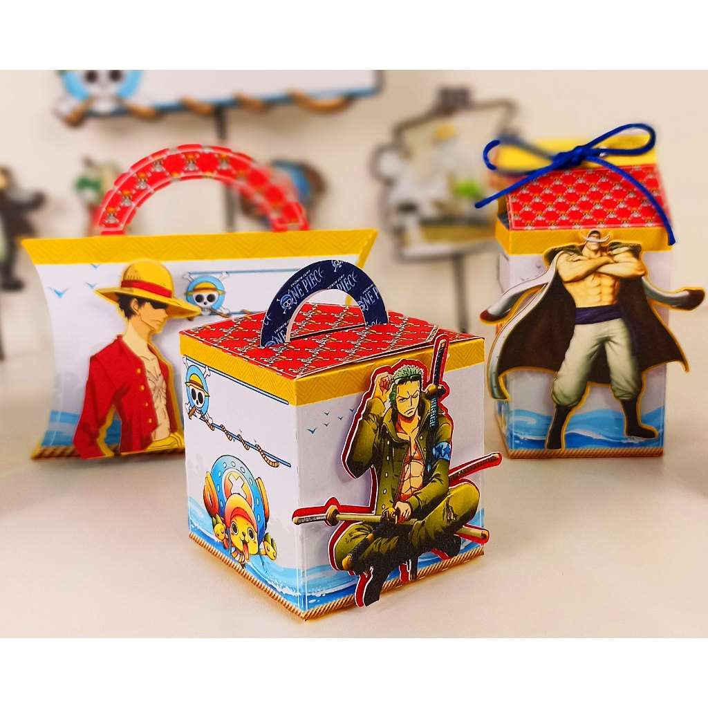 Caixas  Lembrancinhas Personalizadas Tema One Piece - Festa one piece  festas princesa Decoração Caixa