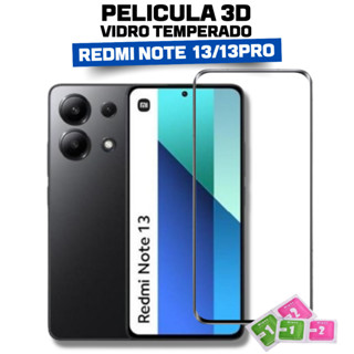 Película Frontal XIAOMI REDMI NOTE 13 5G, 13 PRO 5G Vidro Temperado 3d Ultra Resistente Com Kit Aplicação