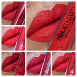 Batom Liquido Matte Vermelhos 24 horas 30 horas Linha Confort Max Love