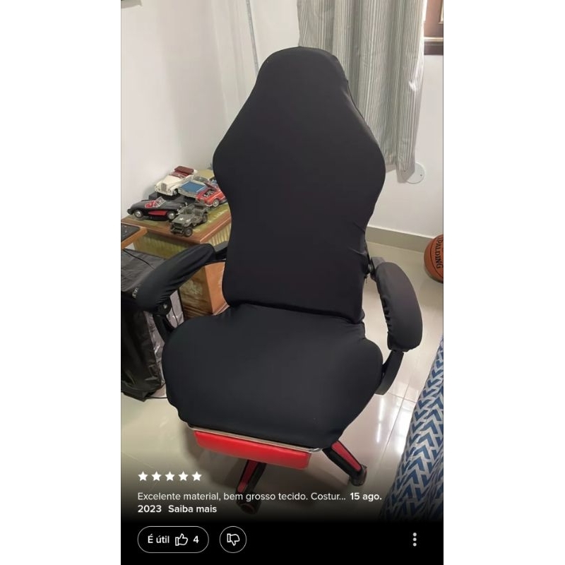 capa de cadeira gamer super luxo