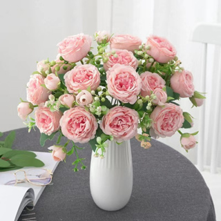 Decoração de casa de fantasia de rosas artificiais--0631 em Oferta na Shopee