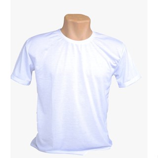 10 CAMISETAS BRANCAS UNISSEX 100% POLIÉSTER PARA SUBLIMAÇÃO