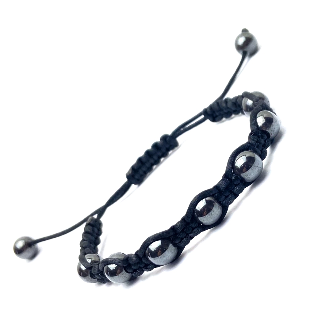 Pulseira Hematita Preta Pedra Natural Cristal Proteção em Oferta na Shopee