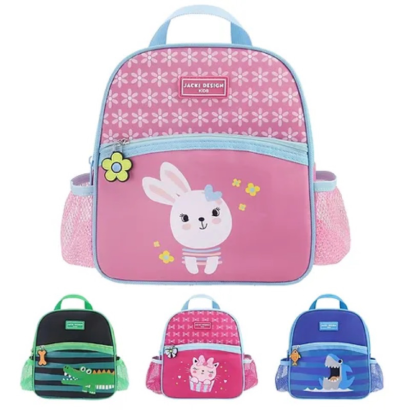 Mochila Bolsa Térmica Lancheira Infantil Escolar com Compartimento Garrafa Jacki Design Pimpolhos