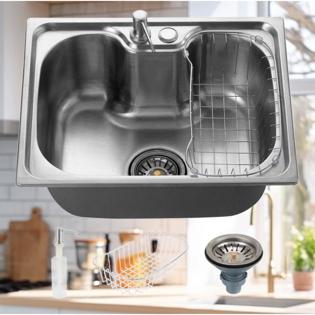 Cuba para cozinha gourmet pia aço inox com acessórios 50 cm