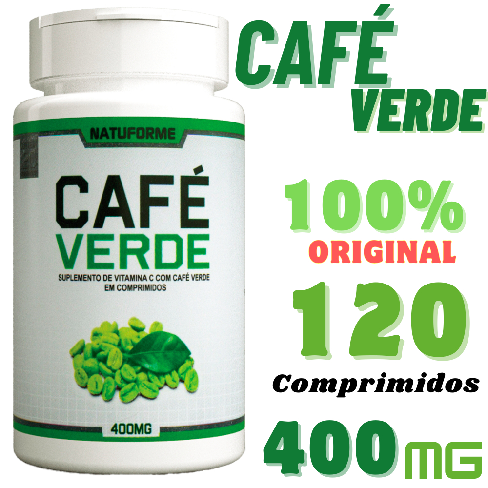 Extrato Café Verde 120 Comprimido de 400mg Termogênico Natural Com Vitamina C