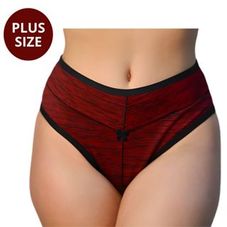 Kit 5 Calcinha Firmadora Plus Size Cintura Alta Segura Barriga