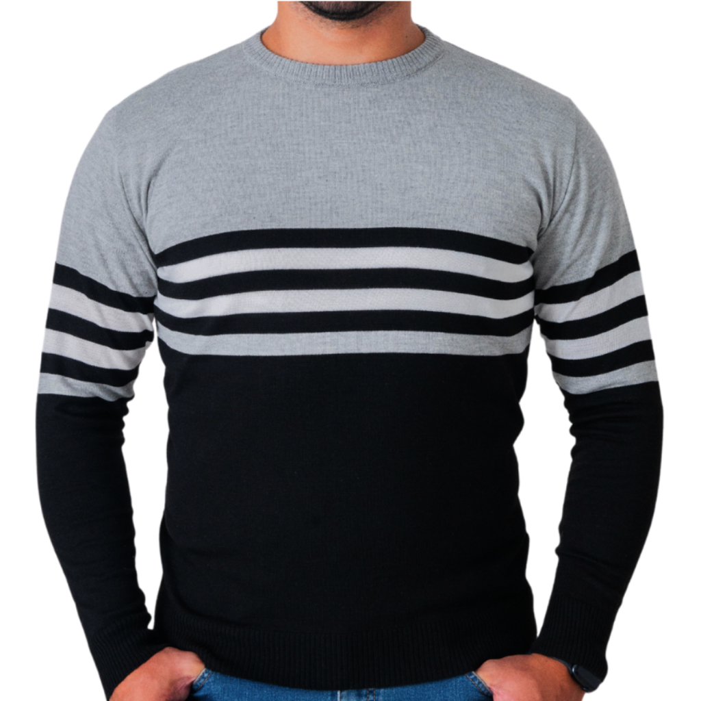Sueter Masculino Blusa De Frio Tricô Lã Gola Redonda Alta Qualidade
