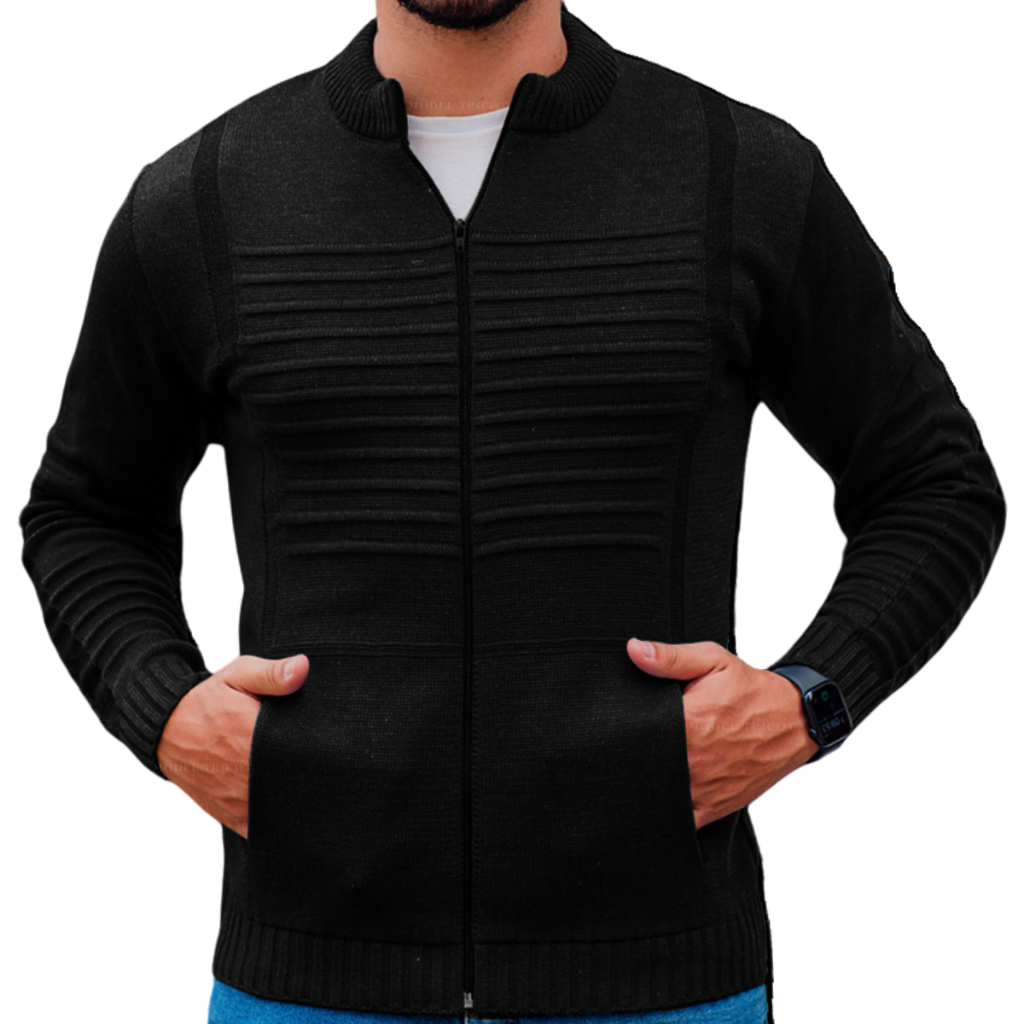 Blusa Jaqueta Masculina De Frio Malha Grossa Tricot Masculino Promoção