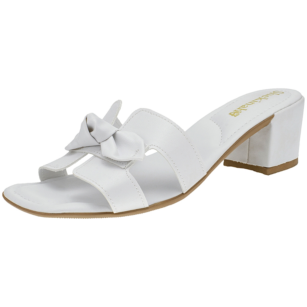 Sandália Feminina Salto Baixo Saltinho Chinelo Tamanco Shekinah Moda Confortável Laçinho Coleção em Oferta na Shopee