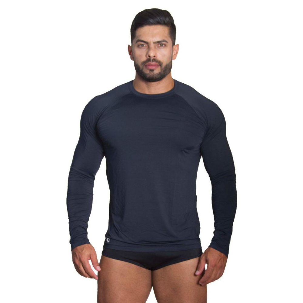 Camisa Térmica Masculina Proteção Uv Segunda Pele para Academia Esportiva