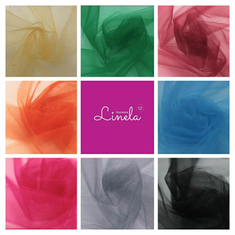 Tecido Tule Liso Delfim 1 Metros x 1,20m Largura em Oferta na Shopee