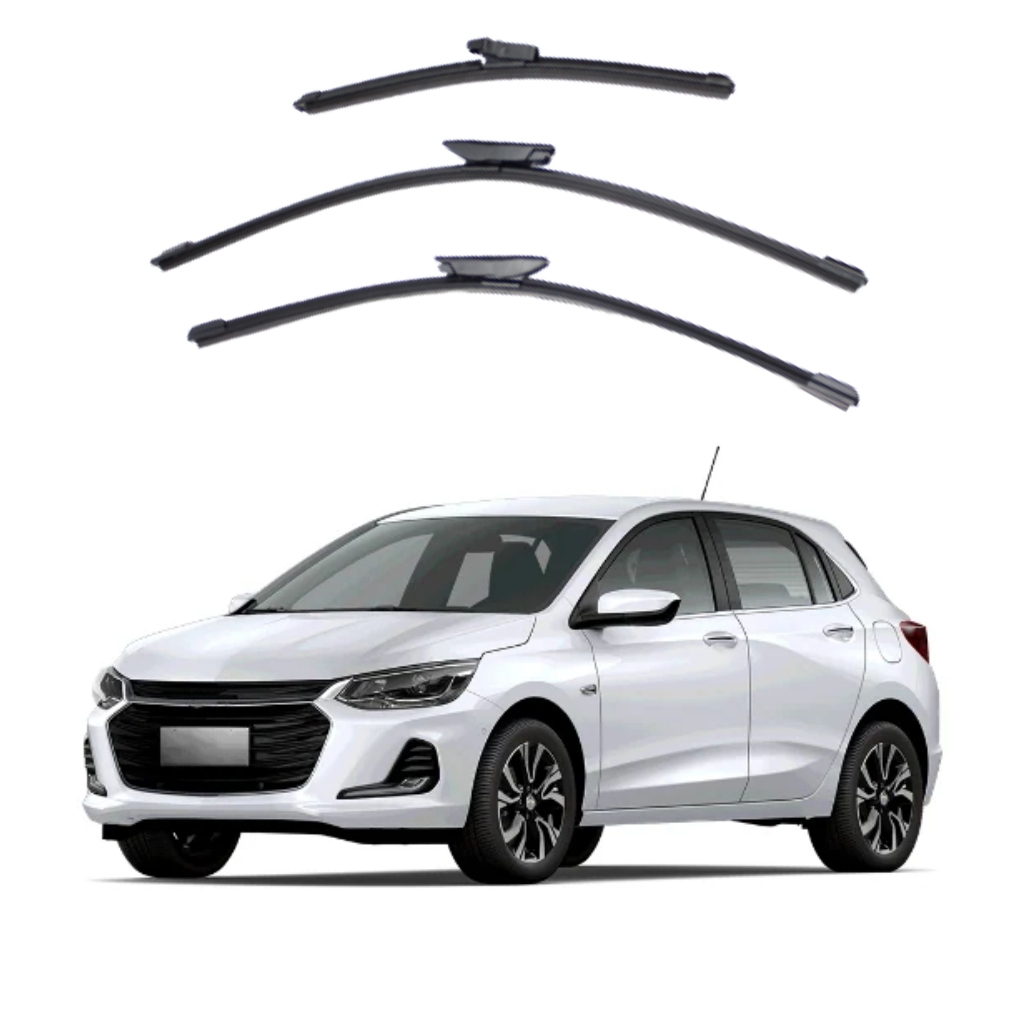 Kit Palheta Limpador Parabrisa Proteção Chuva Chevrolet Onix 2020 à 2024 em Oferta na Shopee