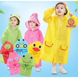 Capa Chuva Infantil  Capuz carinha  bichos - Unissex Tamanho Único Recomendado Criança dos 02 aos 06 anos de idade ref: XWK0687