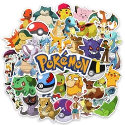 Jogo 40 Adesivos Pikachu Bulbasaur Charmander Squirtle Ash Blastoise Dragonite Mewtwo Variados Para Caderno Notebook Carro Moto Capacete Skate