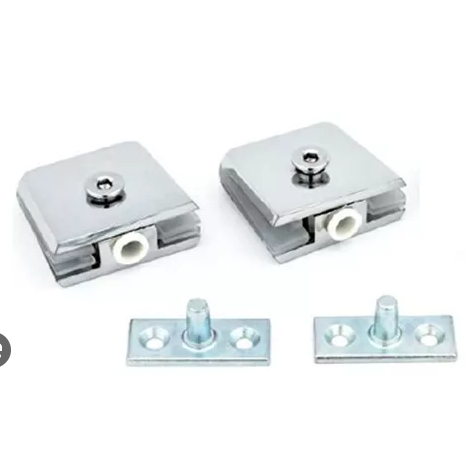 Kit De Dobradiças Para Janela De Vidro Basculante Branco vidro temperado/blindex de 08 a 10mm