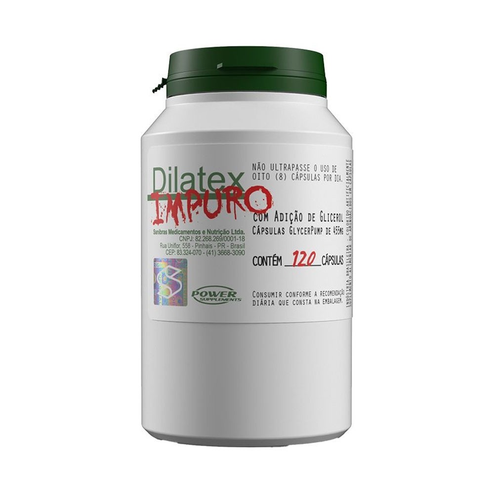 Dilatex Impuro - 120 Cápsulas - Power Supplements - Health