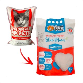 Areia Bentonita Esférica Premium Great Pets para Gatos - 4 Kg em Oferta na Shopee