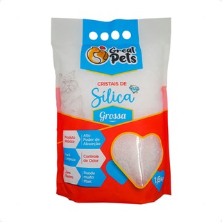 Areia Sílica Grossa Great Pets para Gatos - 1,6 Kg em Oferta na Shopee