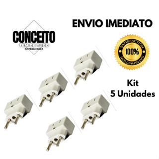 Promoção Kit 5 Adaptador Tomada t Benjamin Bob Esponja 10a/20a