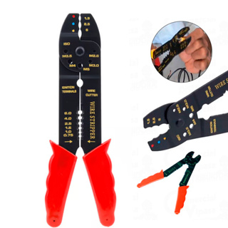 Alicate Multifunção Desencapador Fios Prensa Terminal 8 Polegadas Uso Profissional em Oferta na Shopee