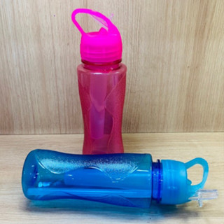 Garrafa Plástica Squeeze Com Tubo Para Gelo