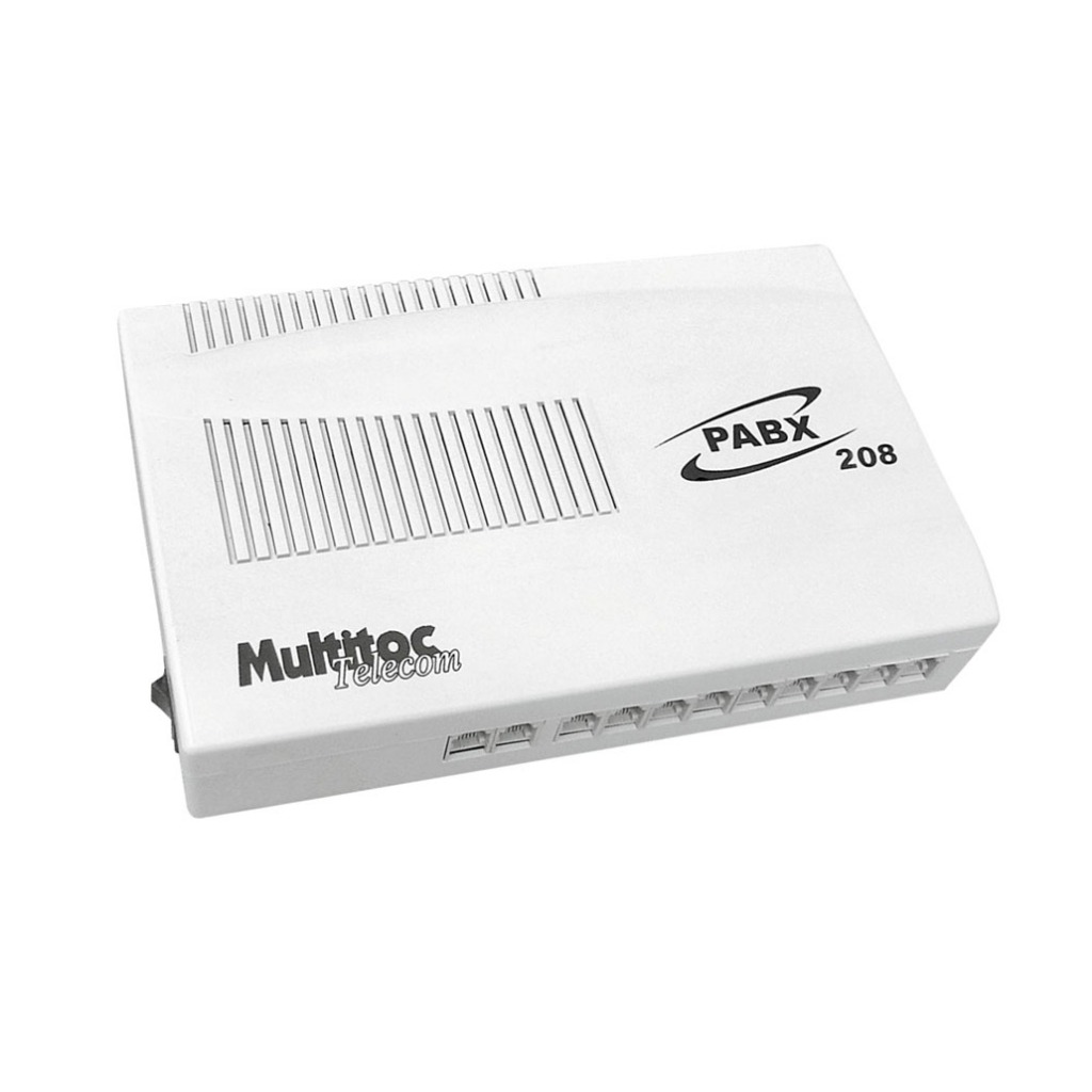 Central Pabx 208 Multitoc 2 Linhas 8 Ramais